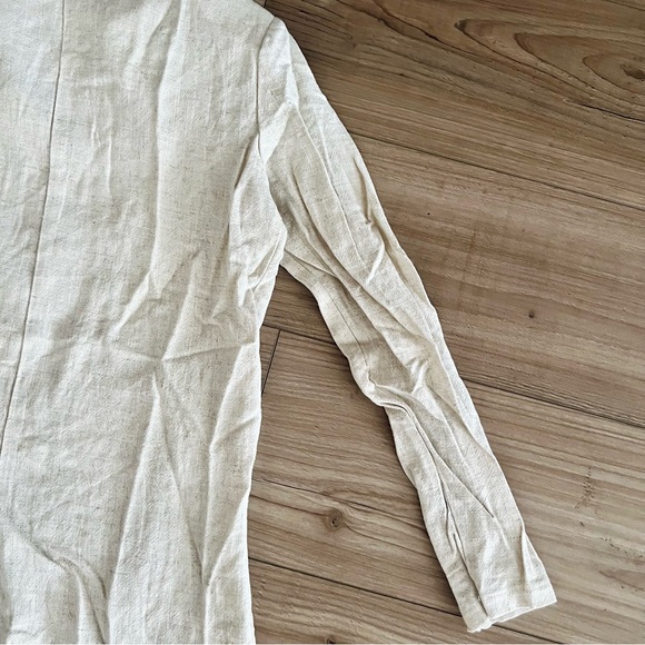 Ecru Linen Blazer - Picture 8 of 13